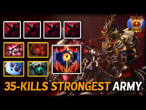 EPIC 35-KILLS STRONGEST ARMY Carry Chaos Knight | Turn ON Armlet OP Hit Like A Truck 7.39e Dota 2
