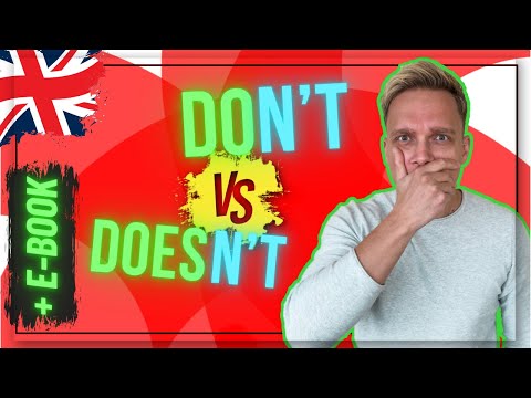 DON'T or DOESN'T | Simple Present Negation / Differences, Examples + Exercises