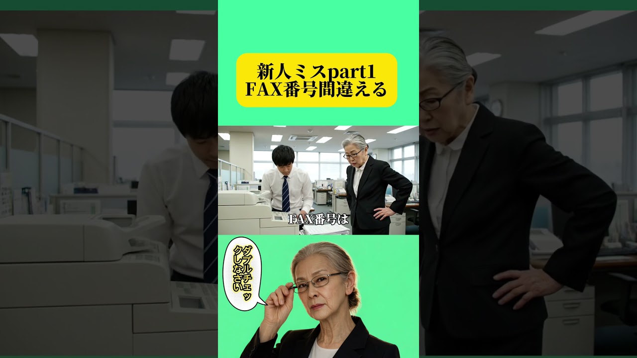 新人ミスあるあるpart2 #ai #新社会人