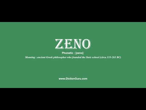 zeno: How to pronounce zeno with Phonetic and Examples
