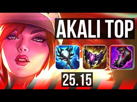 AKALI vs CAMILLE (TOP) | 13 solo kills, 63k DMG, Legendary, 19/5/7 | EUW Master | 25.15