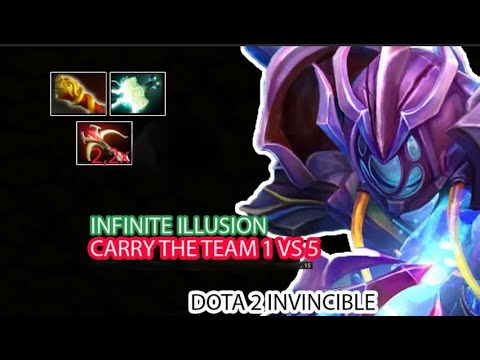 DOTA 2 INVINCIBLE #5  - Arc Warden 1 VS 5 Carry Noob Team