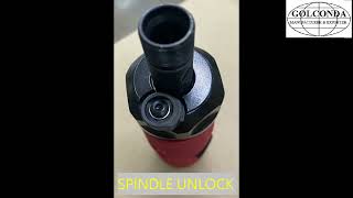 GS-1542SC QUICK CHANGE SPINDLE LOCK operation on air die grinders (0.90HP) (23000 RPM)