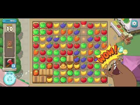 We Bare Bears Match3 Repairs Level 1012 - No Boosters