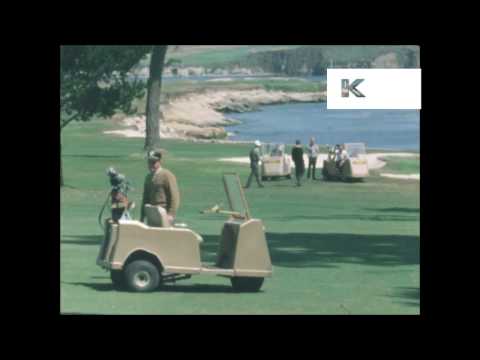 1950s, 1960s USA Golf, HD from 16mm Color