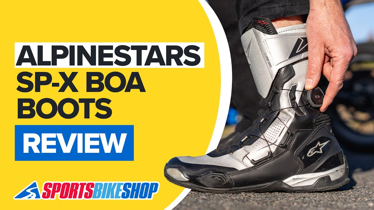 Alpinestars SP-X Boa Boots - Black / Silver Video