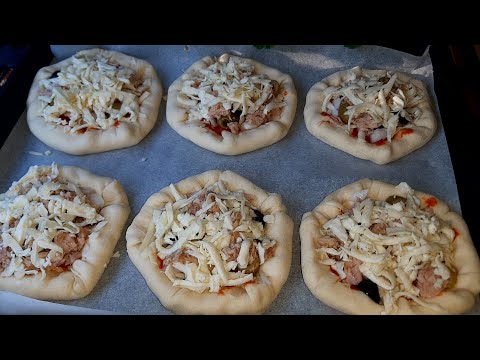 MINE PIZZE CON IL BORDO RIPIENO / Mini Pizzas / Итальянская мини пицца / MINI PIZZA ITALIANA
