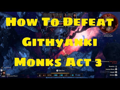 How To Defeat Githyanki Monks Act 3 Intro Fight Baldur's Gate 3 #baldursgate3 #bg3 #githyankimonks