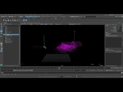 Particle Solver with Attractor - Maya Bifrost
