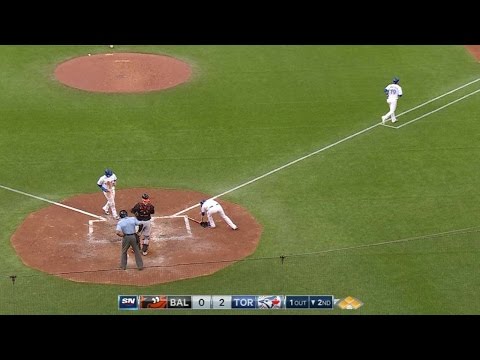 BAL@TOR: Bautista schafft einen Walk bei geladenen Bases