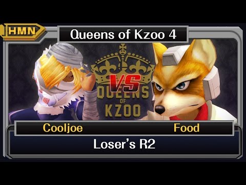 Queens of Kzoo IV Melee - Cooljoe (Sheik) vs. Food (Fox/Sheik/Zelda)