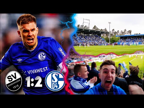 SANDHAUSEN vs SCHALKE 1:2 Stadion Vlog 🔥 10.000 Schalker eskalieren komplett! Wahnsinns-Sieg!
