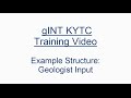 GINT Example Structure Project Geologist Input