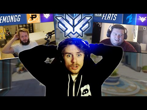 Warn meets Emongg and Flats in TOP 500 (Overwatch Streamer Moments)