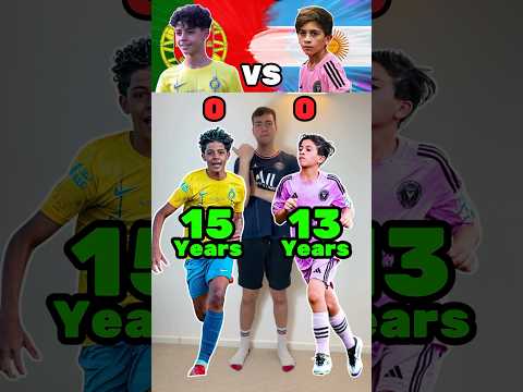 Cristiano Ronaldo Jr VS Thiago Messi VS Ronaldo VS Messi Young