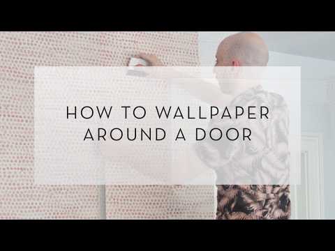 How To Cut Wallpaper Around Doors and Windows