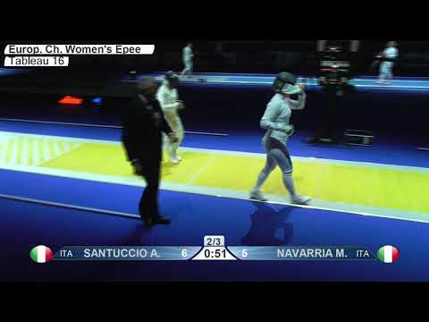2019 738 T16 03 F E Individual Duesseldorf GER ZCH YELLOW NAVARRIA ITA vs SANTUCCIO ITA