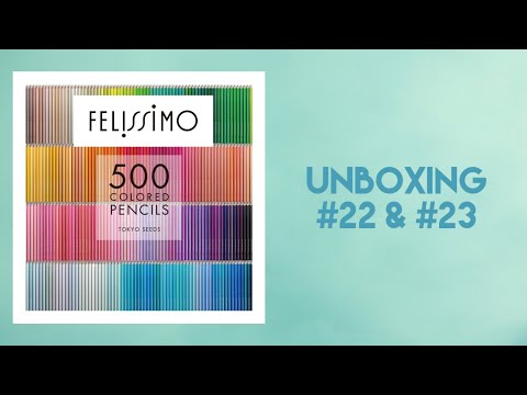 Felissimo 500 Colored Pencils, Tokyo Seeds - Unboxing #22 & #23