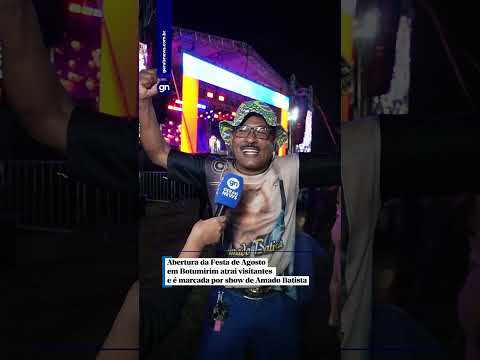 Abertura da festa de Agosto em Botumirim atrai visitantes e é marcada por show de Amado Batista