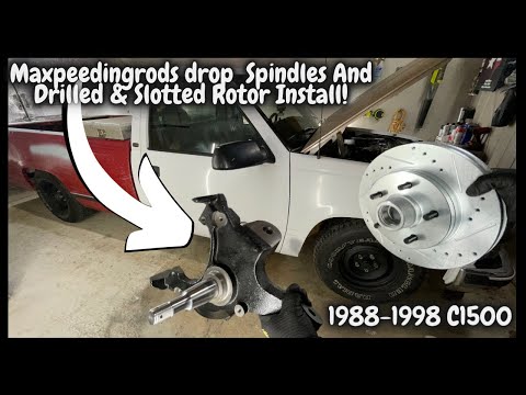 HOW TO INSTALL 2\" DROP SPINDLES ON 88-98 C1500 DETAILED.