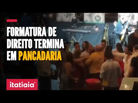 FESTA DE FORMATURA DE ALUNOS DE DIREITO TERMINA EM PANCADARIA GENERALIZADA NO ES
