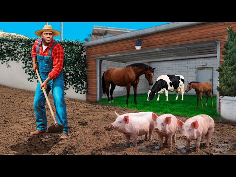 MANSÃO DO FRANKLIN VIROU UMA FAZENDA NO GTA 5