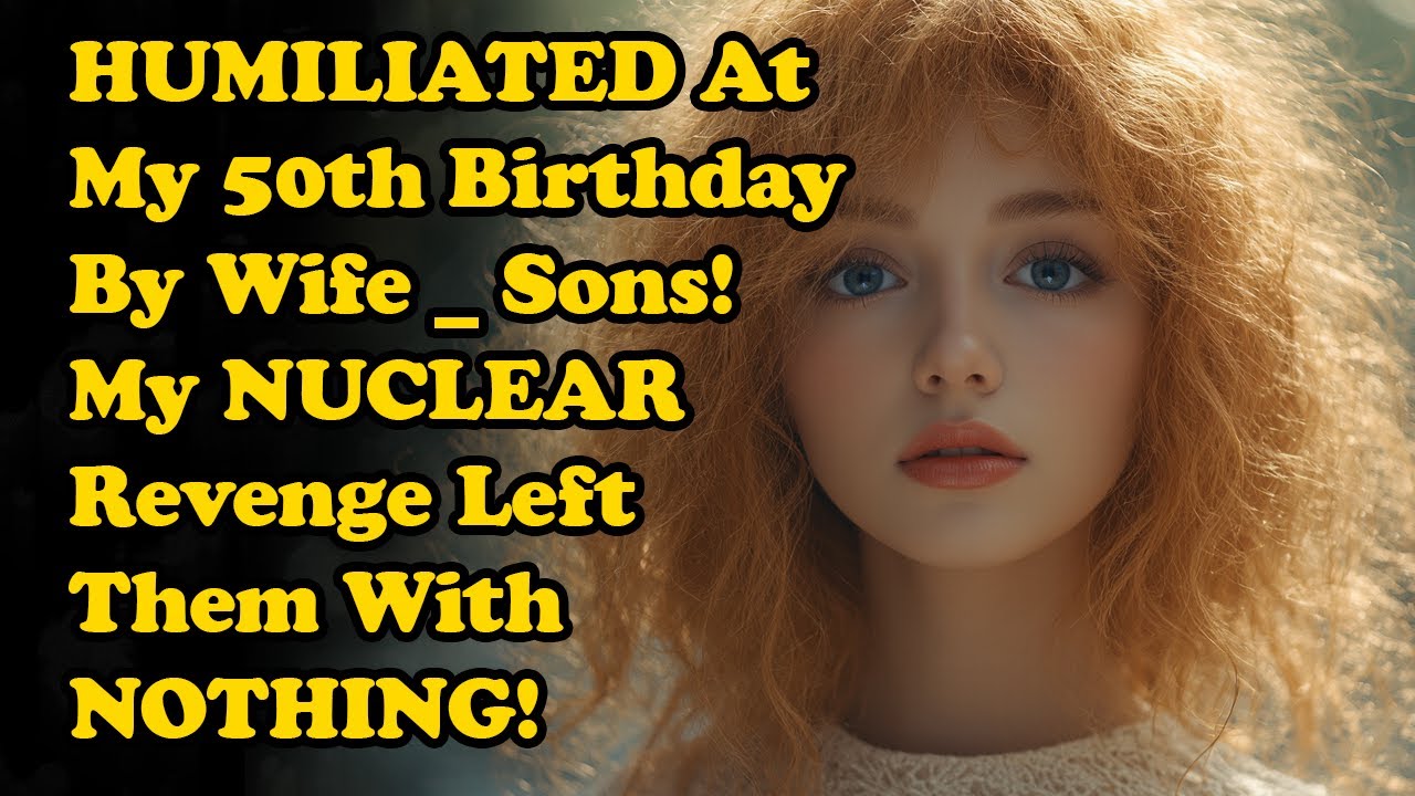 HUMILIATED At My 50th Birthday By Wife   Sons! My NUCLEAR Revenge Left Them With NOTHING!