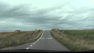 preview picture of video 'Driving on a one lane road on the Outer Hebrides'