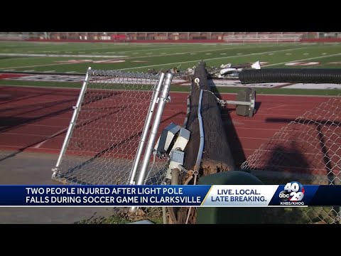 Scary Scene As Stadium Light Crashes Down On High School Soccer Game In Arkansas