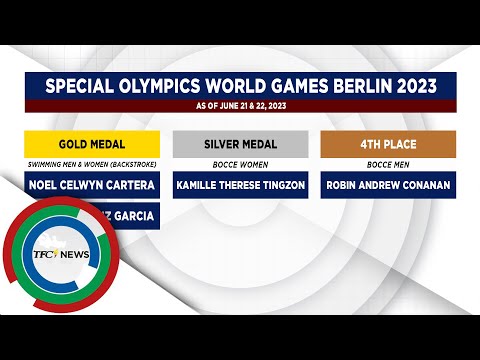 Special Olympics World Games 2023 sa Berlin umarangkada na; Pilipinas may 3 medalya na TFC News