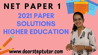 Download Lagu NET Paper 1 2021 Paper Solutions - Higher Education | NET JRF Questions @ www.doorsteptutor.com Thumbnail