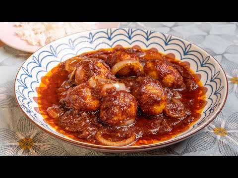 Sambal Tumis Telur Rebus & Tips sambal pekat berkilat