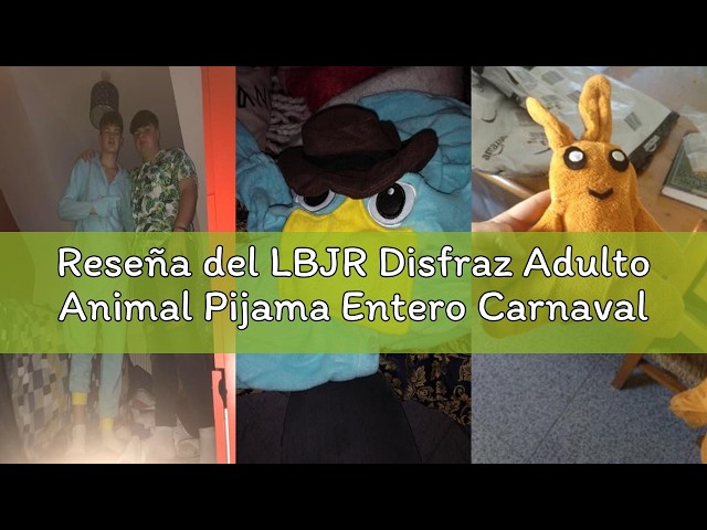 Vídeo relacionado con LBJR Disfraz Adulto Animal Pijama Entero Carnaval Halloween Christmas