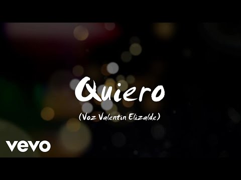 Banda Guasaveña de Valentín Elizalde, Valentín Elizalde - Quiero (Lyric Video)