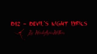 D12 - Devil&#39;s Night Lyrics (HD)