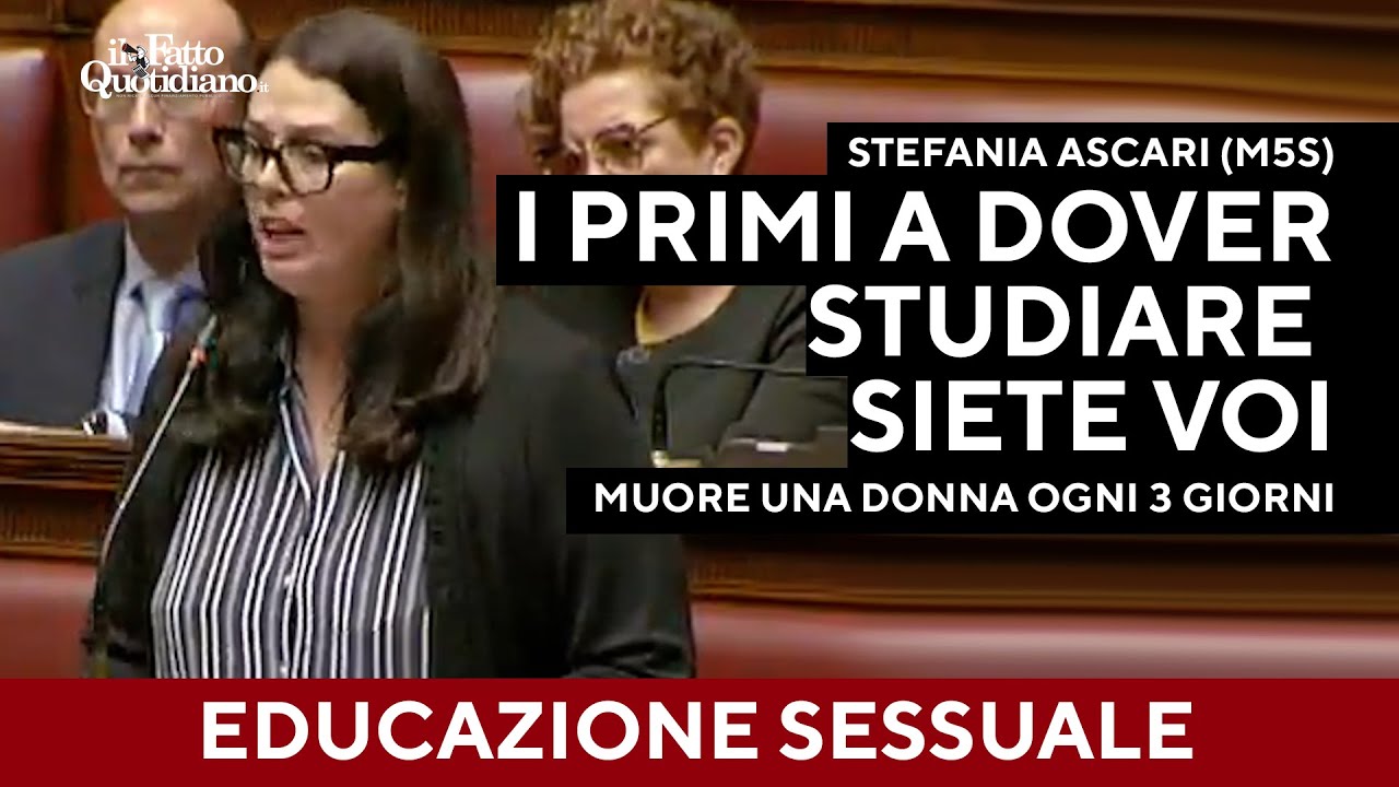 Ascari contro il governo: "Educazione sessuale? I primi a dover studiare siete voi"