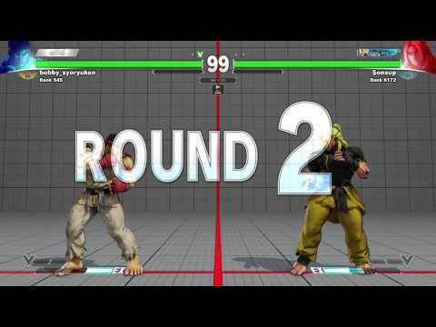 SFV: bobby_syoryuken [Ryu] vs Sonsup [Ken] Ranked!