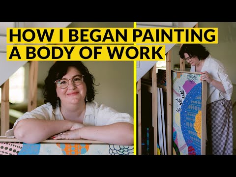 How I began painting a body of work