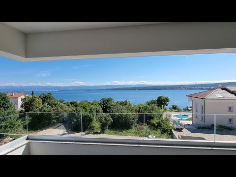 Luxury three bedroom apartment by the sea for sale, Island of Krk, Malinska, Croatia