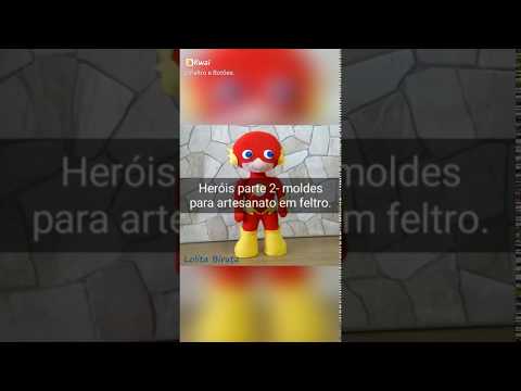 Heróis parte 2- moldes para artesanato em feltro.