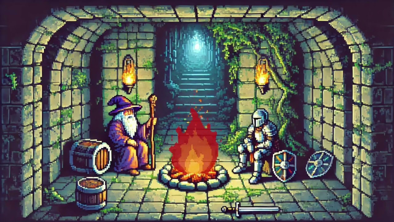 rest with wizards and knights in the Dungeon.. (medieval music ambient)