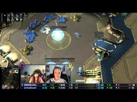 SC2 QueenE vs Livibee Game 1 Lovely Ladies Starcraft 2 Showmatch 2014