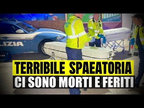 TERRIBILE SPARATORIA IN ITALIA   CI SONO MORTI E FERITI  MOMENTI DI PANICO A PRATO