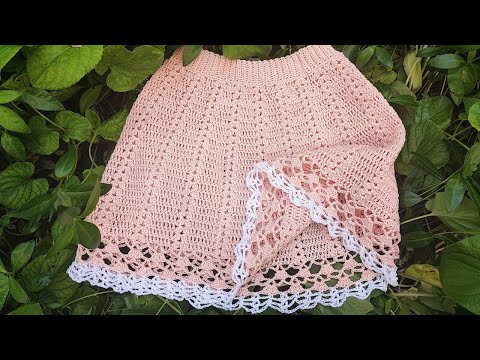 Lecția 65 .Croșetăm o fustă  frumoasă  pentru orice vîrstă