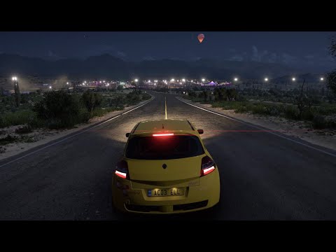 Driving a Megane RS on Forza Horizon 5