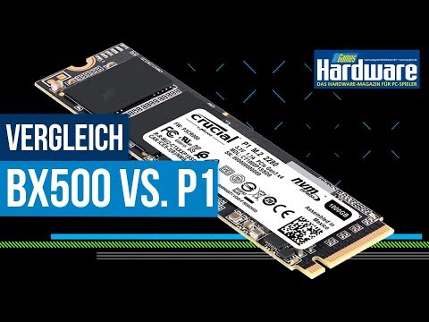 Was bringt eine NVME-SSD? | SATA gegen PCI-Express | Crucial BX 500 und P1 im Vergleich