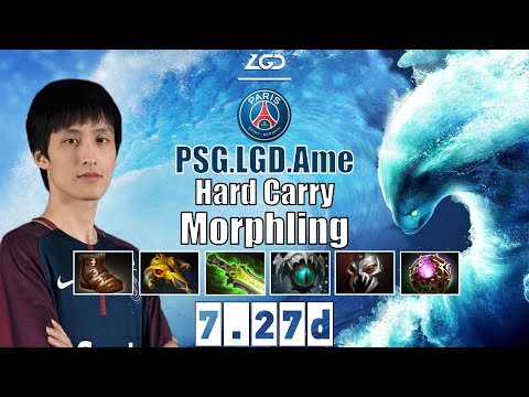 Morphling | PSG.LGD.Ame | Hard Carry Morphling | 7.27d Gameplay Highlights