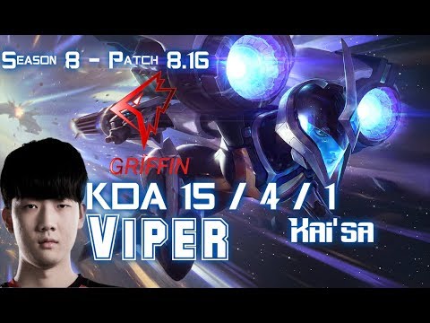 GRF Viper KAI'SA vs LUCIAN ADC - Patch 8.16 KR Ranked