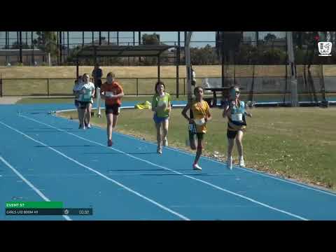 Girls U12 800m Heat 1 - 2025/26 State Combined Event Championships