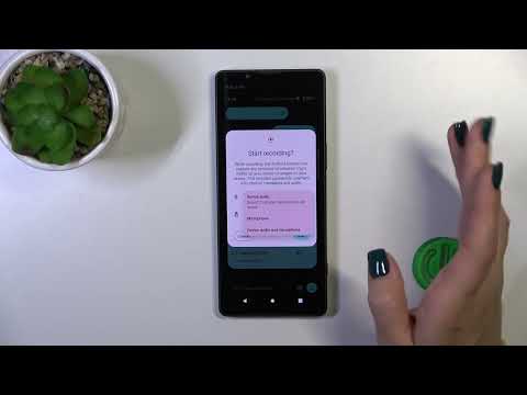 How to Change Screen Recorder Sound Settings on SONY Xperia 5 V?